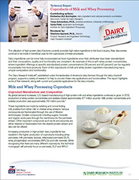 coproducts of milk and whey processing